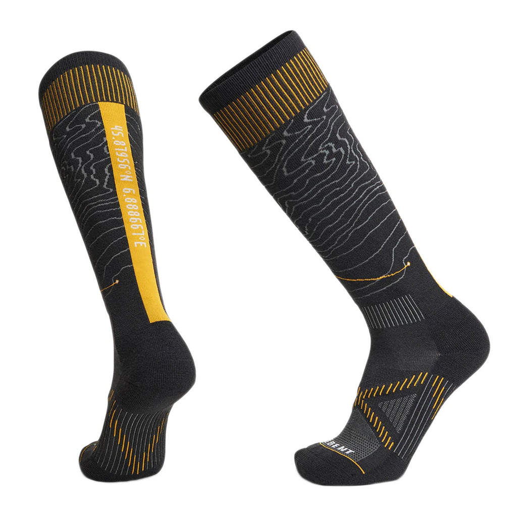 Le Bent Men's Xavier De Le Rue Pro Series Light Cushion Snow Sock Black - Comor - Go Play Outside
