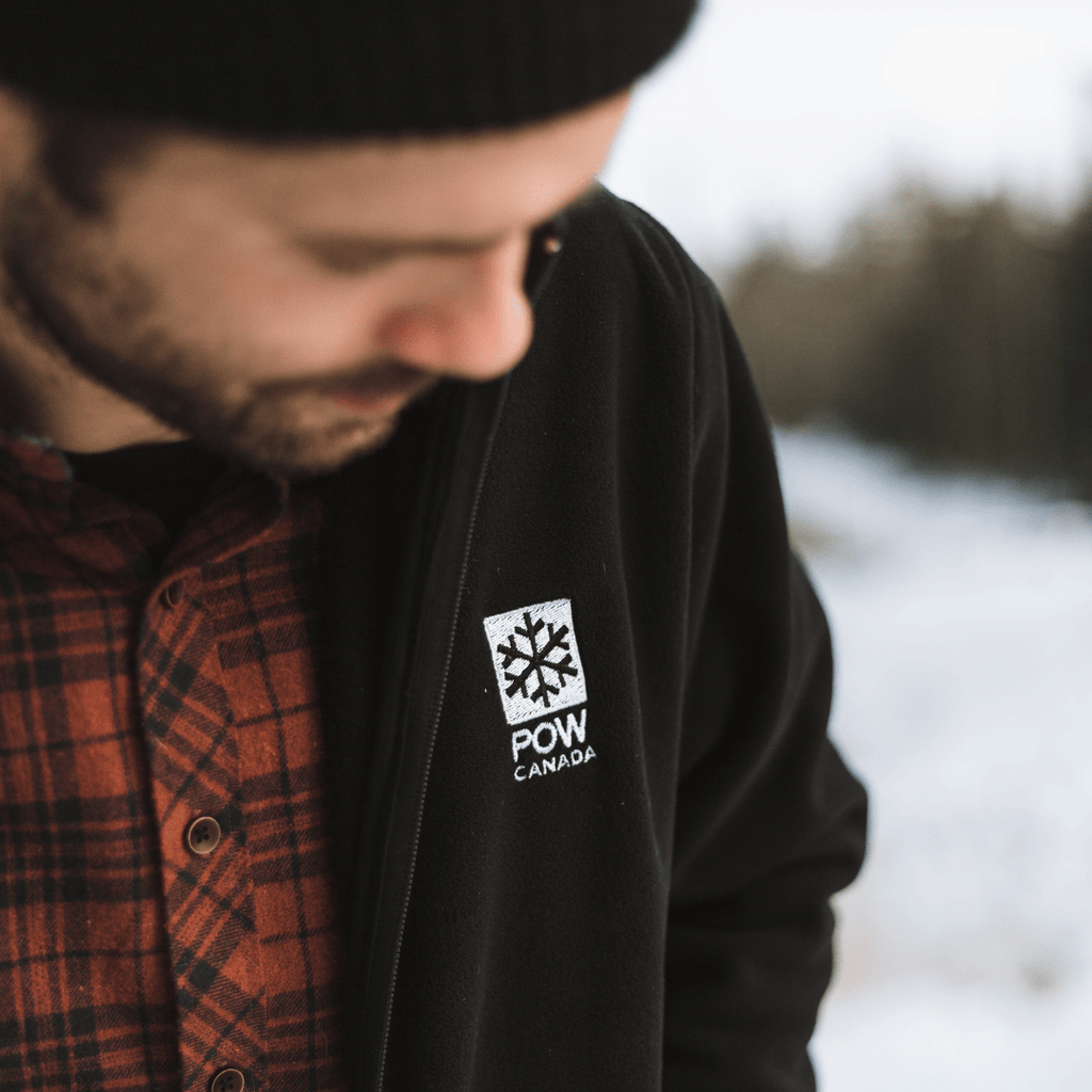 POW Canada Snowflake Fleece Black - Comor - Go Play Outside