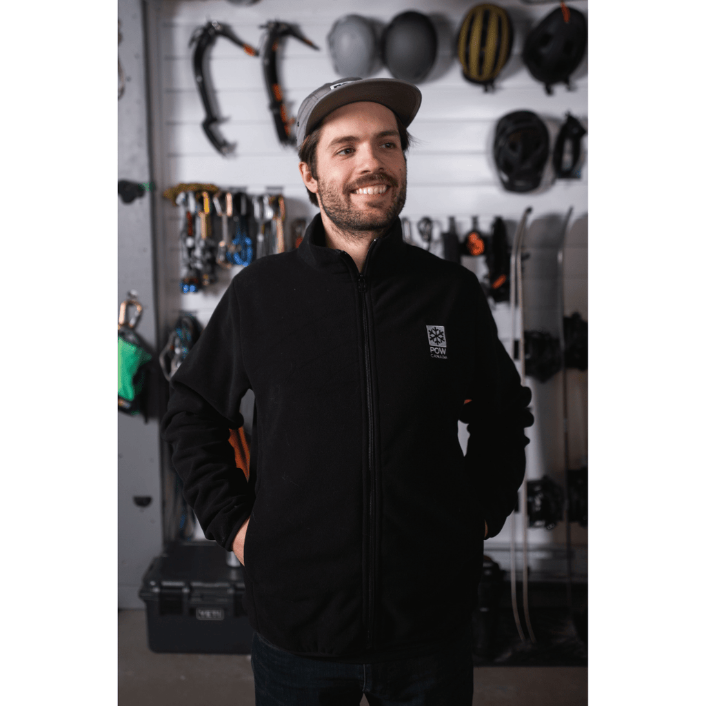 POW Canada Snowflake Fleece Black - Comor - Go Play Outside