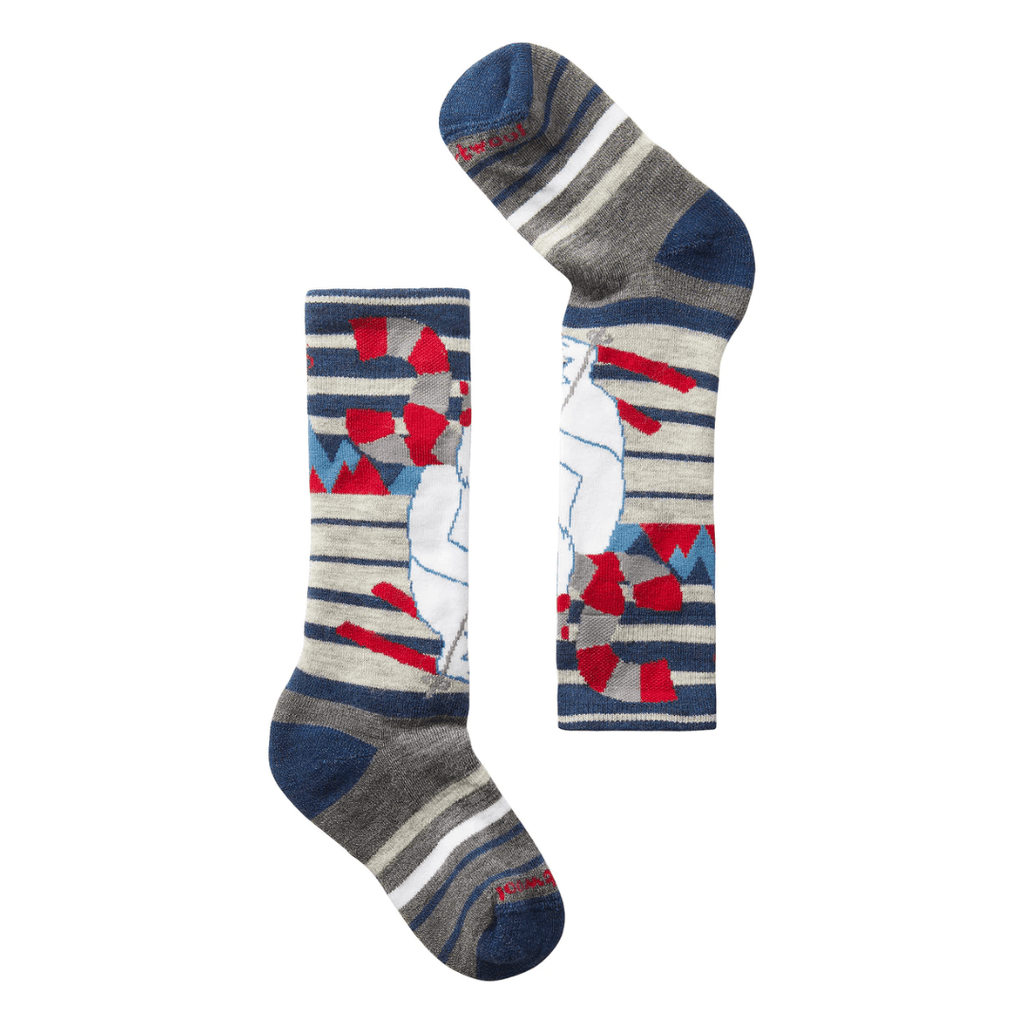 Smartwool Kids Wintersport Yeti Sock Alpine Blue - Comor - Go Play Outside
