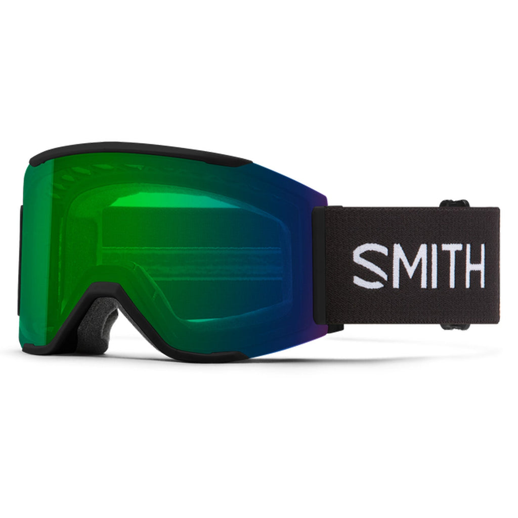 Smith Squad Goggles Black/ChromaPop Everyday Green Mirror + Clear - Comor - Go Play Outside